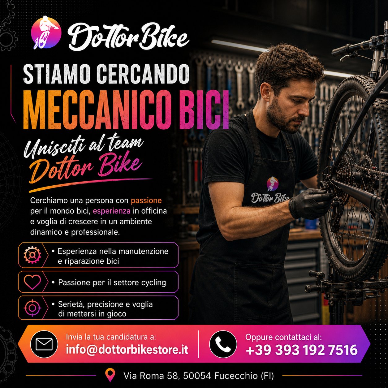 🚲 ENTRA A FAR PARTE DEL TEAM DOTTOR BIKE! 🔧