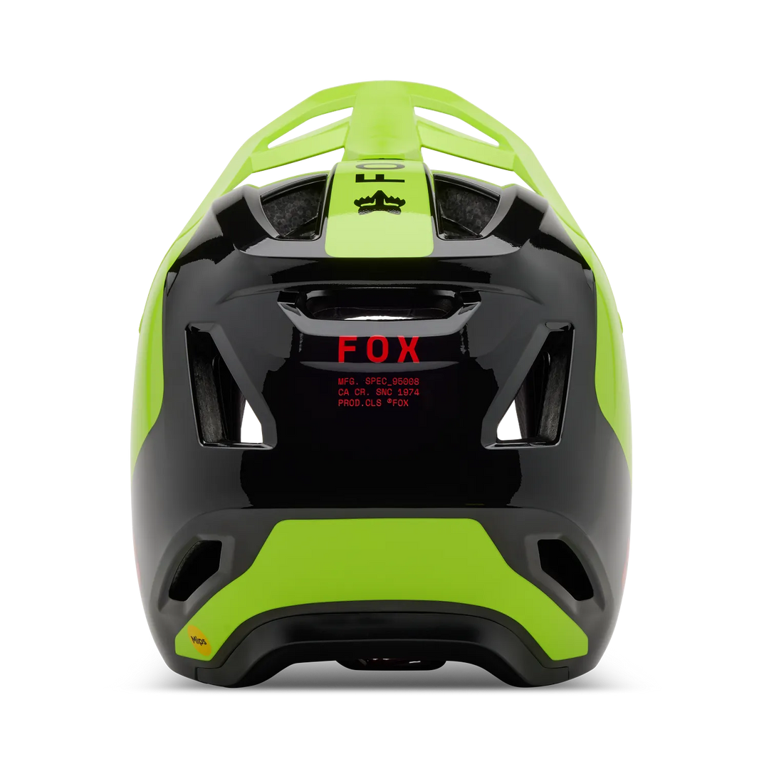 Fox Casco Integrale Mtb Rampage Barge Nero/Giallo