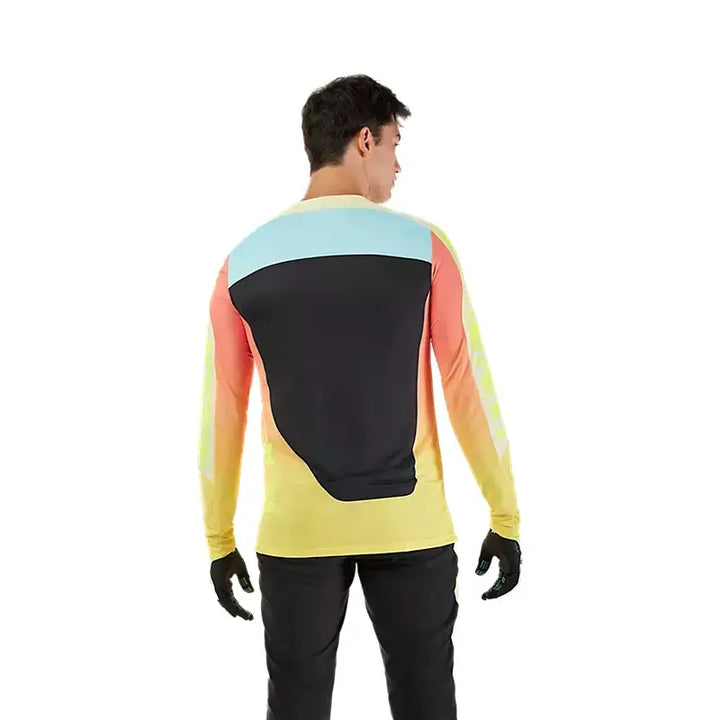 Maglia Mtb Manica Lunga Fox Flexair LS Jersey Elevated Lemonade Giallo