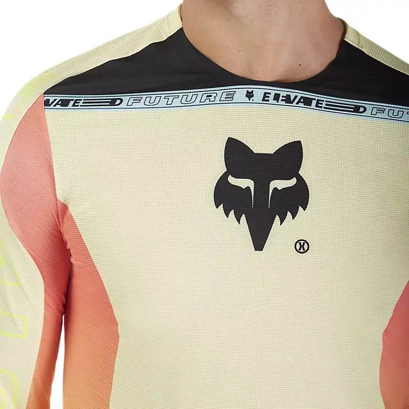 Maglia Mtb Manica Lunga Fox Flexair LS Jersey Elevated Lemonade Giallo
