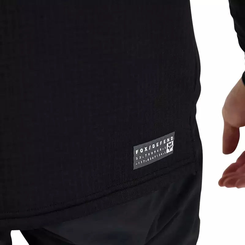 Felpa Mtb con Cappuccio Fox Defend Thermal Hoodie Nero