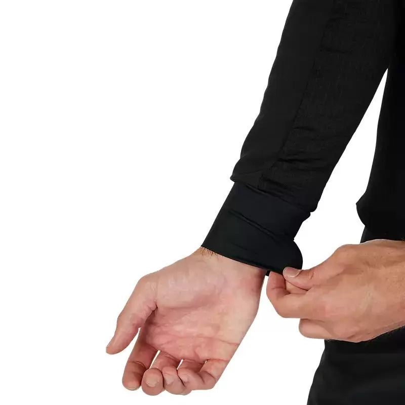 Felpa Mtb con Cappuccio Fox Defend Thermal Hoodie Nero