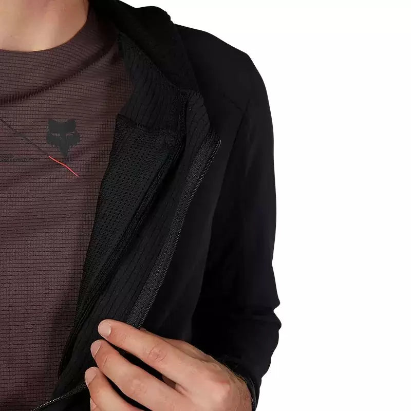 Felpa Mtb con Cappuccio Fox Defend Thermal Hoodie Nero