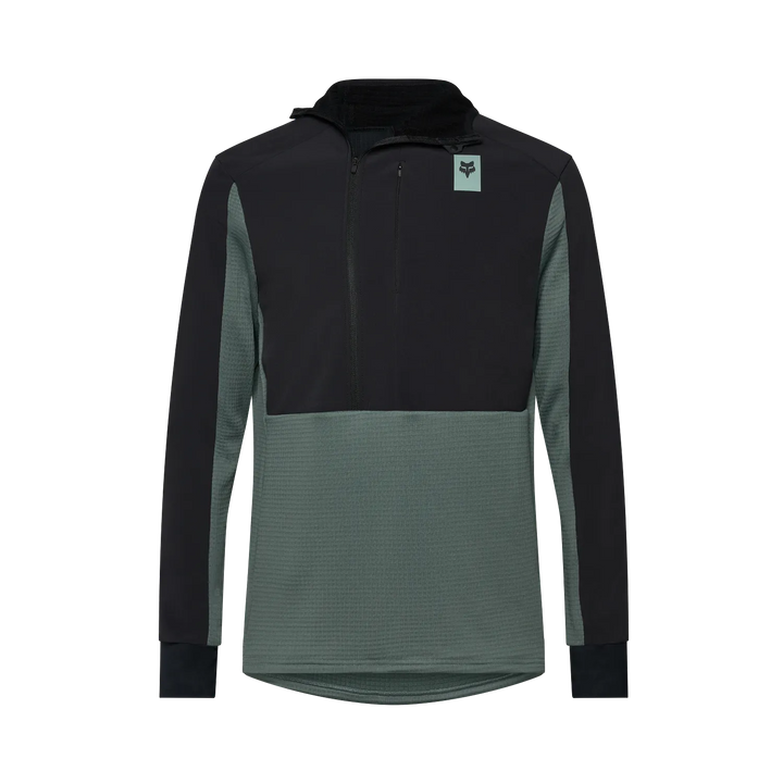 Fox Maglia con cappuccio Defend Thermal Verde