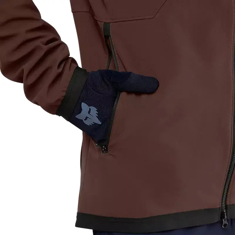 Giacca Mtb con cappuccio Fox Ranger Fire Marrone