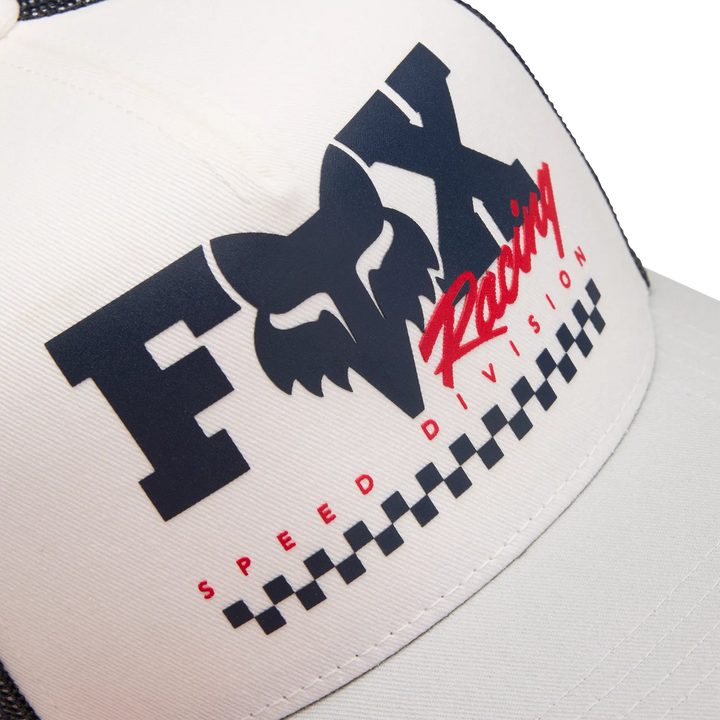 Fox Cappellino da ragazzo Checker Mesh Trucker Bianco