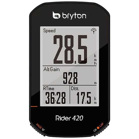 Ciclocomputer GPS Bryton Rider 420T Con Cadenza e Cardio