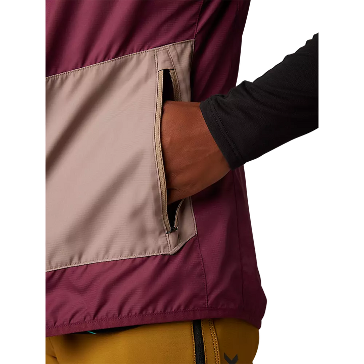 Gilet Fox Ranger Wind Vest Donna Bordeaux