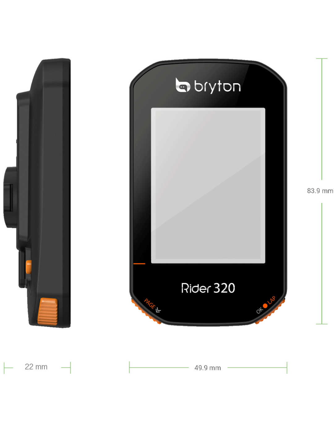 Ciclocomputer GPS Bryton Rider 320T con cadenza e fascia cardio