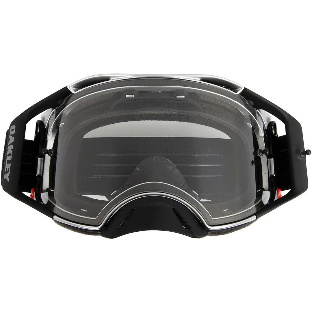 Maschera Mtb Oakley Airbrake MX Tuff Block Black Gunmetal Clear