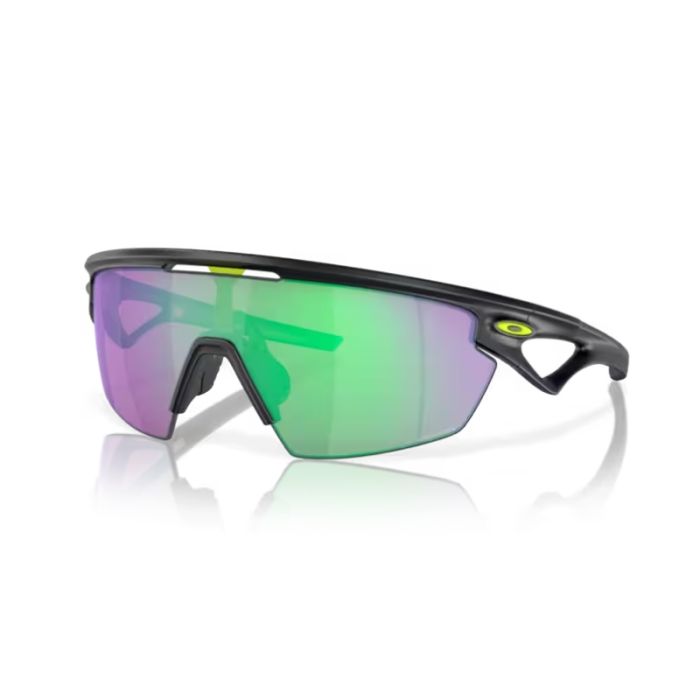 Occhiali Oakley Sphaera nero opaco lente prizm road jade