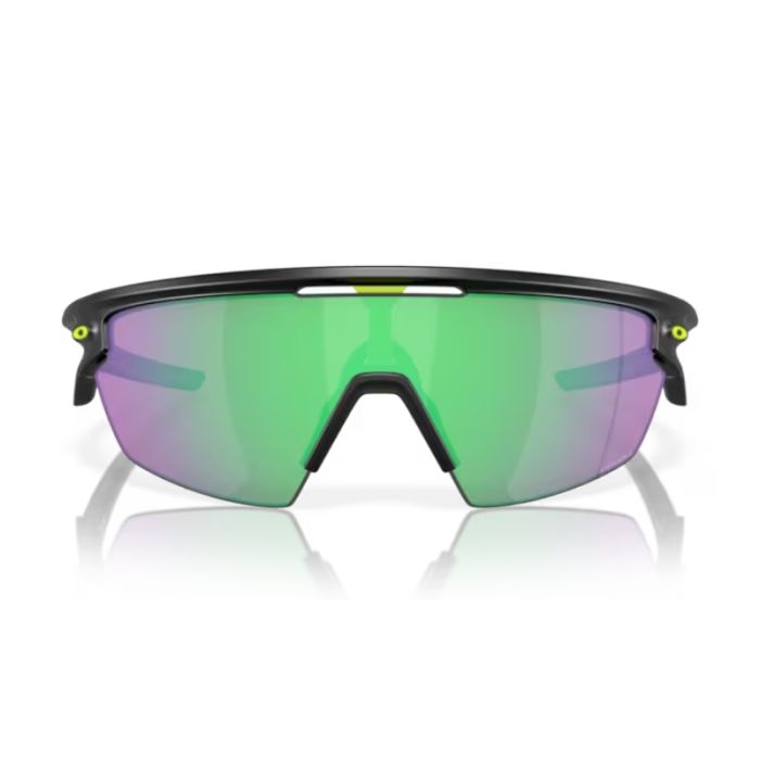 Occhiali Oakley Sphaera nero opaco lente prizm road jade