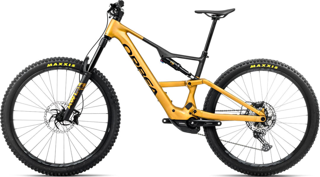 Orbea Rise LT H20 Bumblebee Yellow 630 Wh vista anteriore