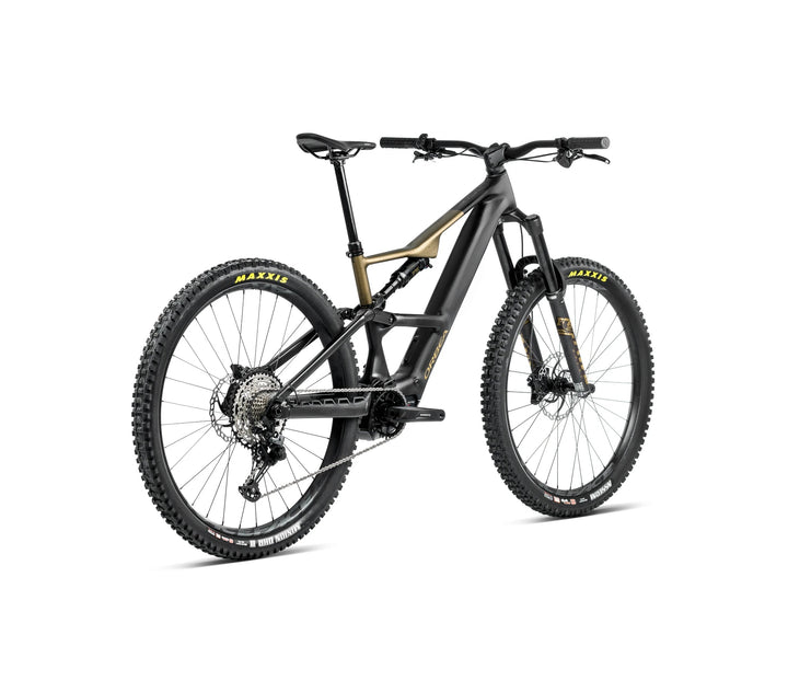 Orbea Rise LT H20 2025 Diamond Black Splash Olive Green - vista posteriore