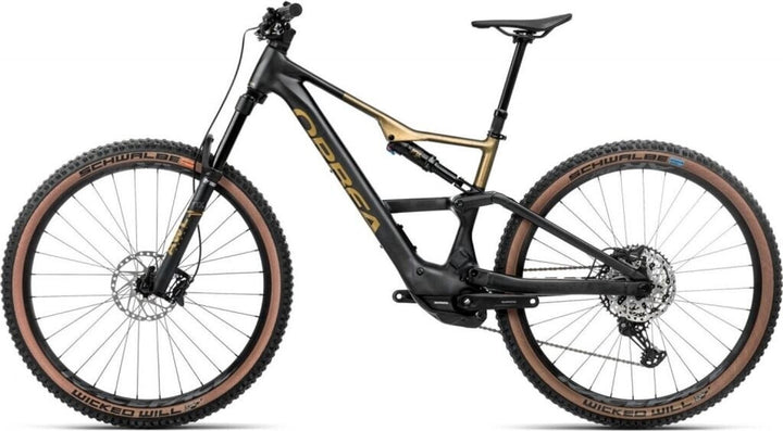 Orbea Rise LT H20 630 Wh 2025 Diamond Black Splash Olive Green