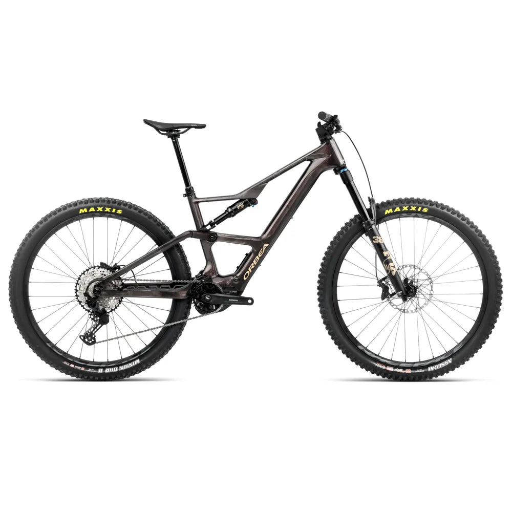 Orbea Rise LT M20 Cosmic Carbon View Golden Sand vista laterale