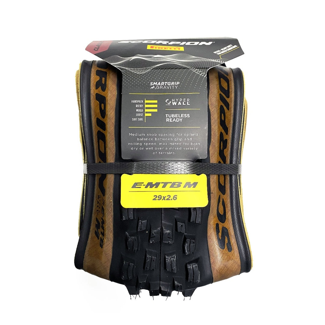Copertone Pirelli SCORPION E-MTB M - 29X2.60, NERO MARRONE (CLASSIC), HYPERWALL
