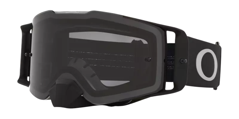 Maschera Mtb Oakley Frontlinee MX Tuff Block Black Gunmetal Grigio Scuro