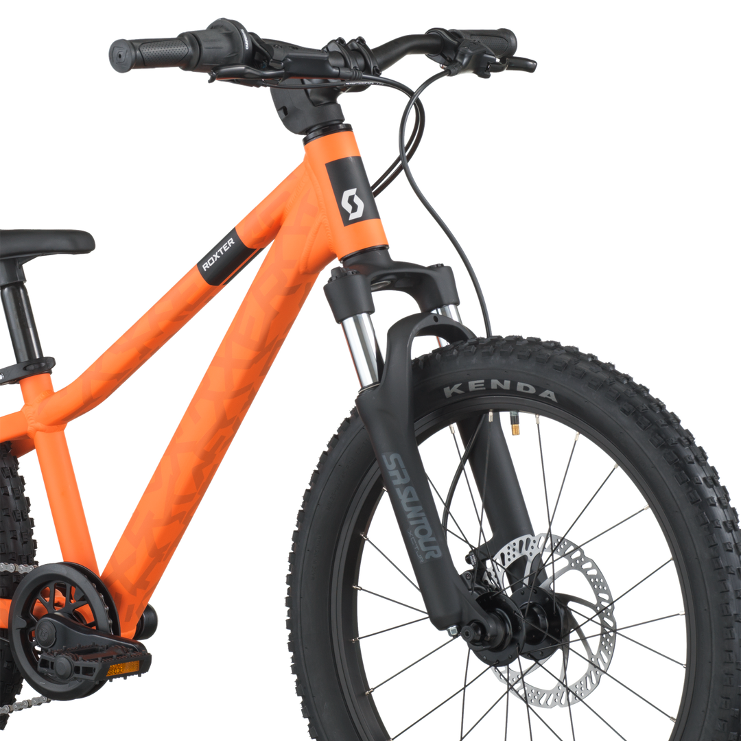 Dettaglio anteriore Scott Roxter 200 2026 Vibrant Orange